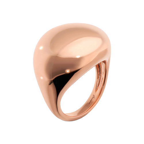 Bronzallure - anello bombato lucido rosè